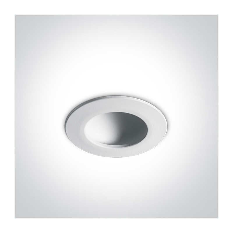 10108FD/W/W biały downlight LED 3000K 8W dark light zasilacz 300mA w zestawie