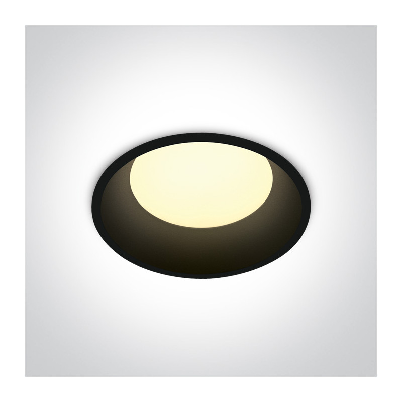 10109D/B/C czarny downlight LED 4000K 9W dark light nieściemnialny zasilacz LED 300mA w komplecie