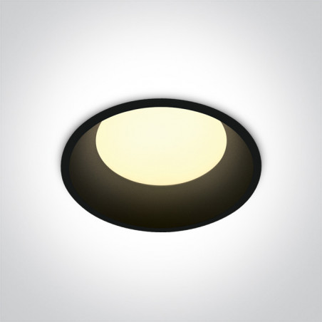 10109D/B/W czarny downlight LED 3000K 9W dark light nieściemnialny zasilacz LED 300mA w komplecie