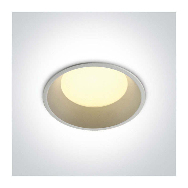 10109D/W/C biały downlight LED 4000K 9W dark light nieściemnialny zasilacz LED 300mA w komplecie