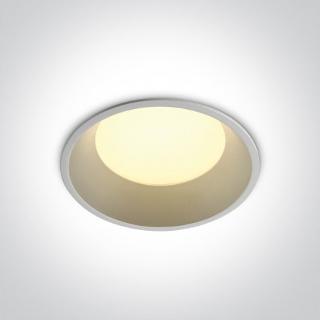 10109D/W/W biały downlight LED 3000K 9W dark light nieściemnialny zasilacz LED 300mA w komplecie