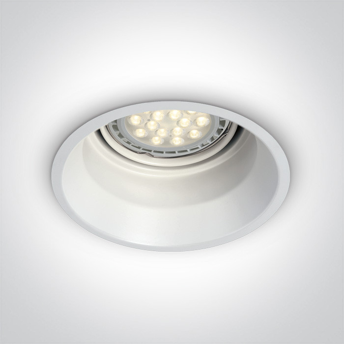 10110T/W biały wpust z oprawką G53 dark light