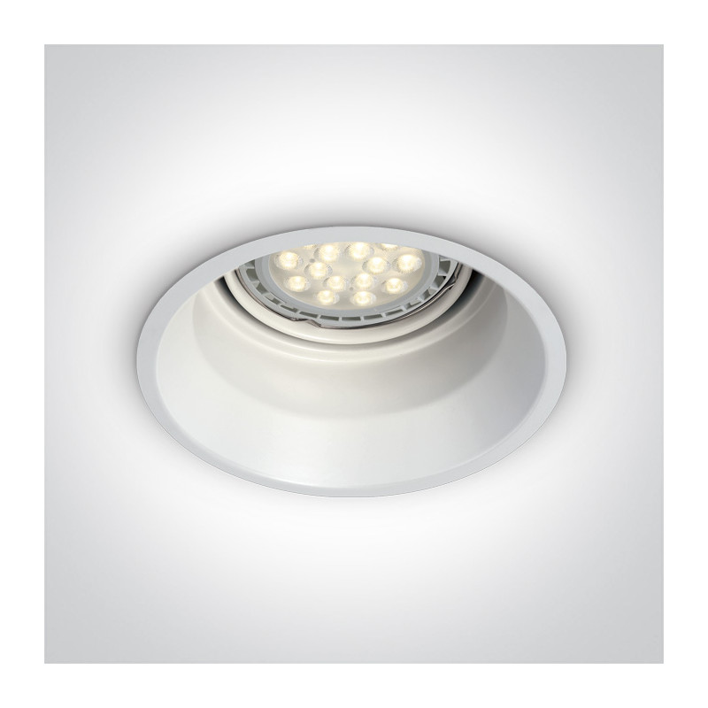 10110T/W biały wpust z oprawką G53 dark light