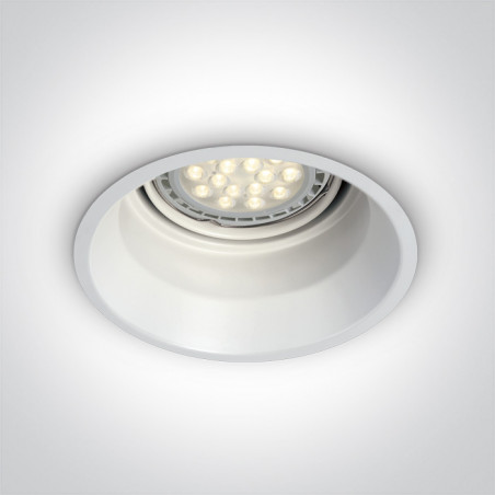 10110T/W biały wpust z oprawką G53 dark light