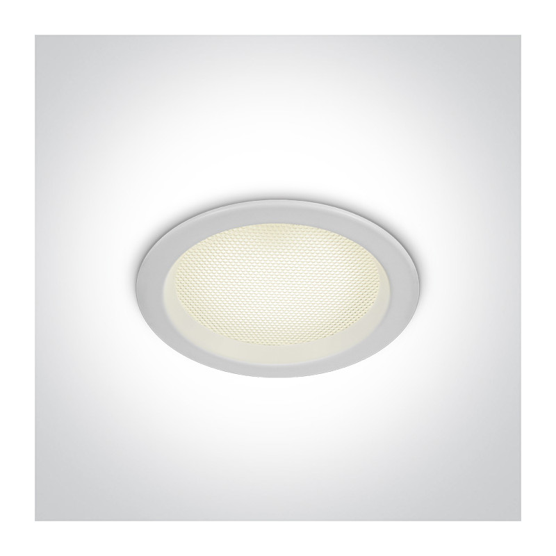 10110U/W/C biała oprawa typu downlight SMD LED UGR19 IP44 4000K 10W zasilacz 200mA w zestawie