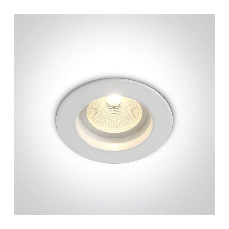 10112E/W/C biały wpust COB LED 4000K 12W dark light wymagany zasilacz 700mA