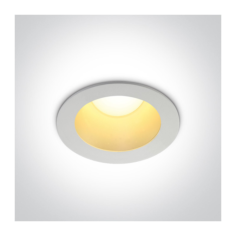 10112ED/W/BS biało-mosiężna oprawa typu downlight COB LED 3000K 12W zasilacz 300mA w zestawie