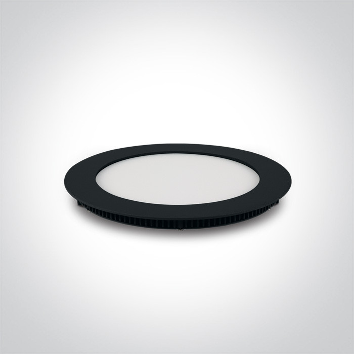 10112FA/B/C czarny wąski downlight LED IP40 4000K 12W nieściemnialny zasilacz LED 250mA w komplecie