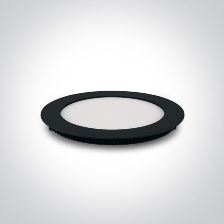 10112FA/B/C czarny wąski downlight LED IP40 4000K 12W nieściemnialny zasilacz LED 250mA w komplecie