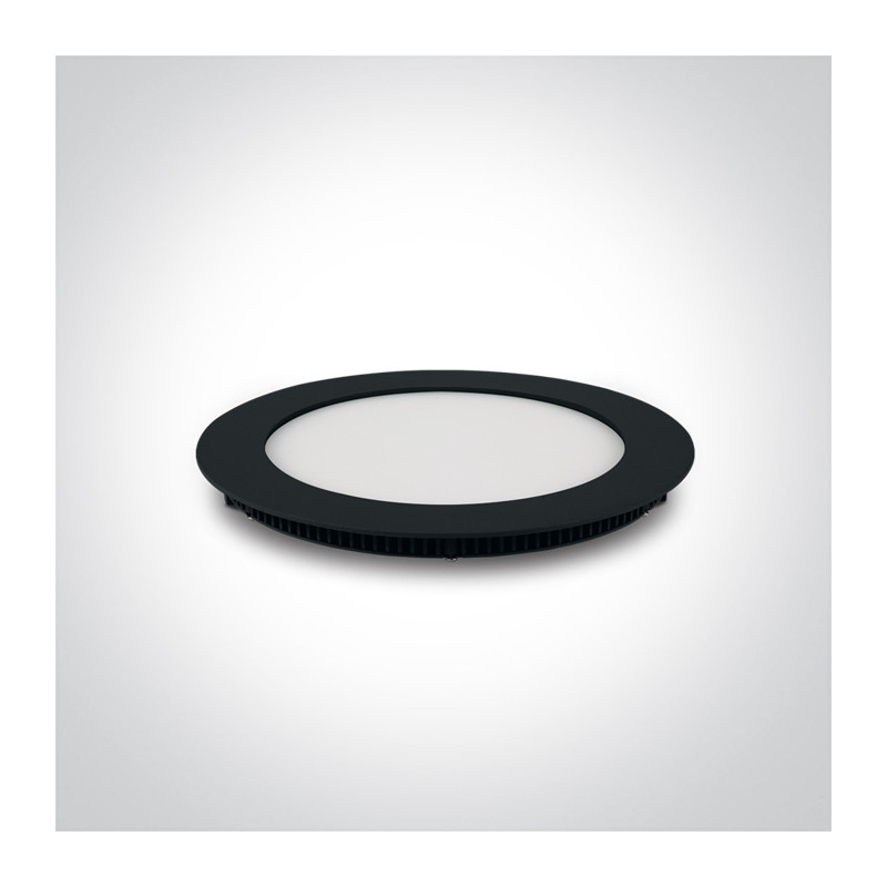 10112FA/B/W czarny wąski downlight LED IP40 3000K 12W nieściemnialny zasilacz LED 250mA w komplecie