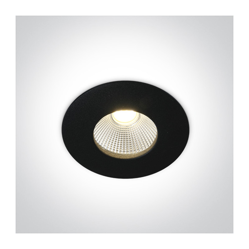 10112P/B/W czarny wpust COB LED IP64 3000K 12W wymagany zasilacz o stałym napięciu 700mA