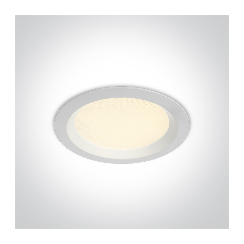 10113UV/W biały downlight SMD LED UGR19 IP44 z regulacją CCT 3000K-4000K-6000K 13W zasilacz 300mA w zestawie