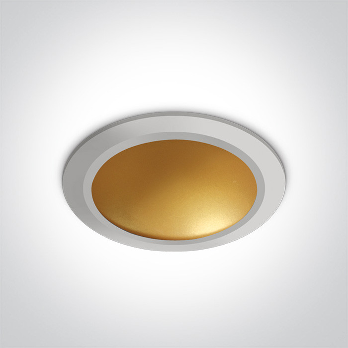 10116FD/W/BS downlight w kolorze biały-mosiądz LED 3000K 16W dark light zasilacz 300mA w komplecie