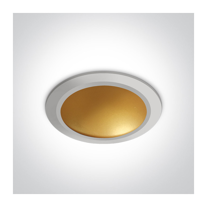 10116FD/W/BS downlight w kolorze biały-mosiądz LED 3000K 16W dark light zasilacz 300mA w komplecie