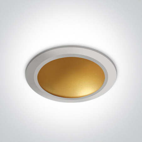 10116FD/W/BS downlight w kolorze biały-mosiądz LED 3000K 16W dark light zasilacz 300mA w komplecie