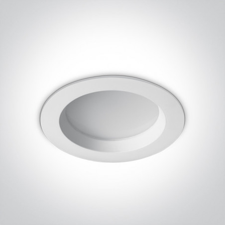 10118B/W/C biały downlight LED IP54 4000K 18W nieściemnialny zasilacz LED w komplecie