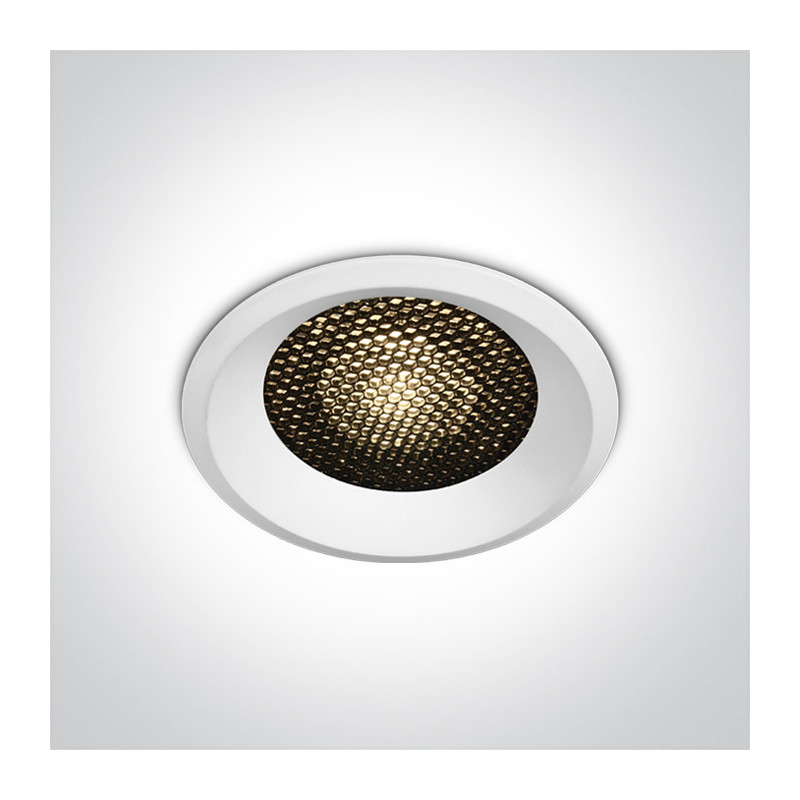 10118DH/W/W biały wpust o strukturze plastra miodu COB LED 3000K 18W dark light wymagany zasilacz 500mA