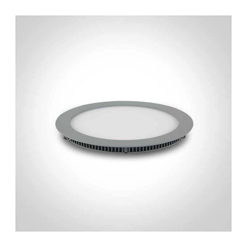 10118FA/G/W szary smukły downlight LED IP40 3000K 18W nieściemnialny zasilacz LED 450mA w zestawie opcjonalnie zasilacz LED dimm