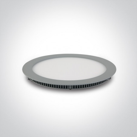 10120F/G/D szary smukły downlight LED IP40 6000K 30W zasilacz 1000mA w zestawie