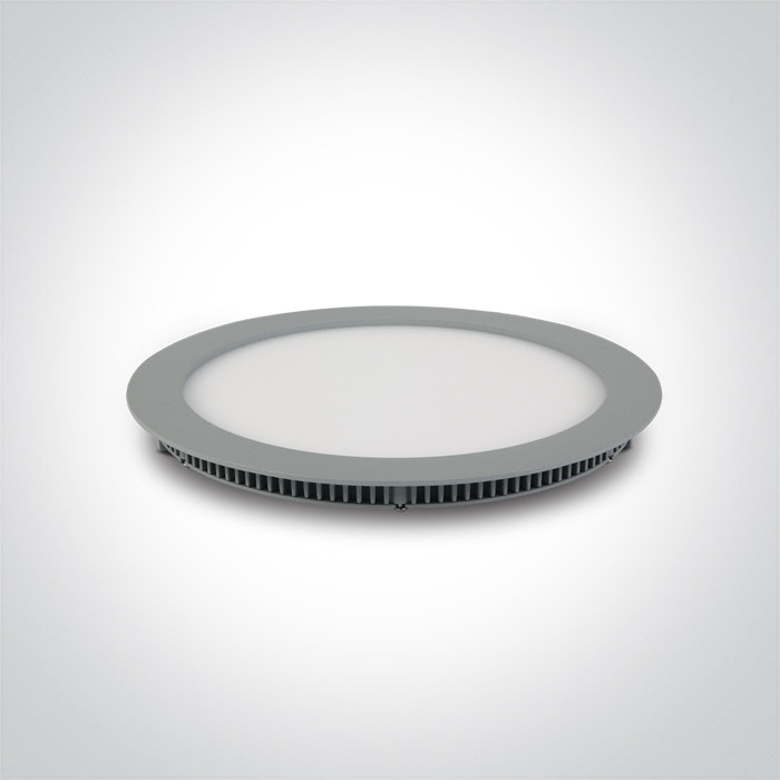 10120F/G/W szary smukły downlight LED IP40 3000K 30W zasilacz 1000mA w zestawie