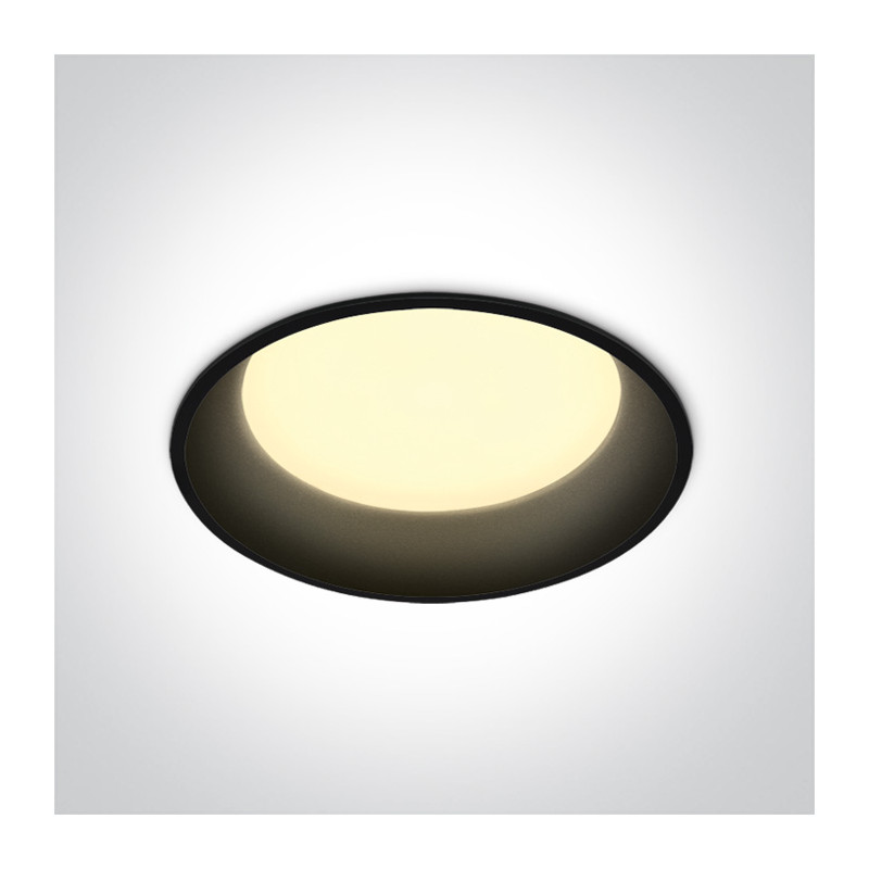 10122D/B/C czarna oprawa typu downlight LED 4000K 22W dark light nieściemnialny zasilacz LED 500mA w zestawie