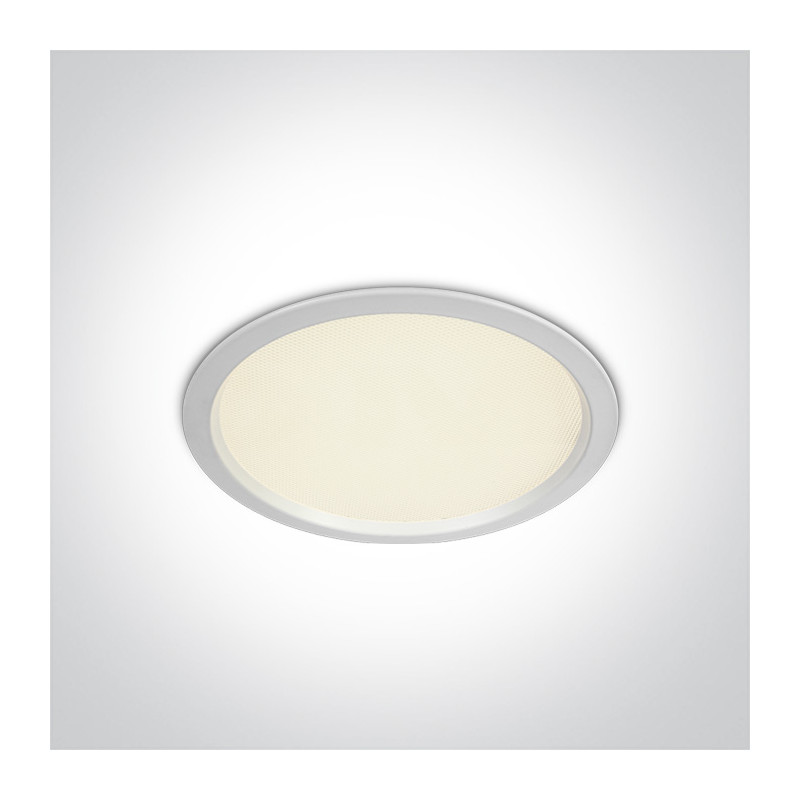 10124U/W/C biały downlight SMD LED UGR19 IP44 4000K 24W zasilacz 500mA w zestawie