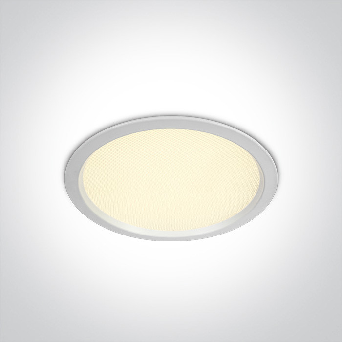 10124U/W/W biały downlight SMD LED UGR19 IP44 3000K 24W zasilacz 500mA w zestawie