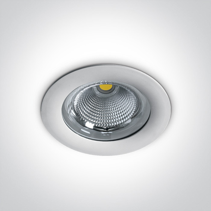 10130G/W/W biała wpuszczana oprawa typu downlight LED IP65 3000K 30W zasilacz 750mA w komplecie