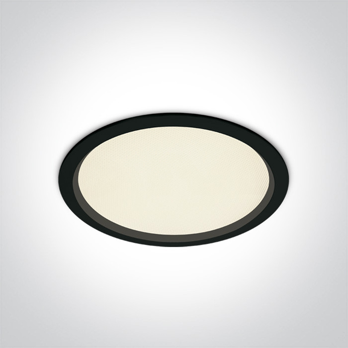 10130U/B/C czarny downlight SMD LED UGR19 IP44 4000K 30W zasilacz 750mA w zestawie