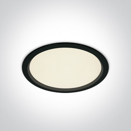 10130U/B/C czarny downlight SMD LED UGR19 IP44 4000K 30W zasilacz 750mA w zestawie