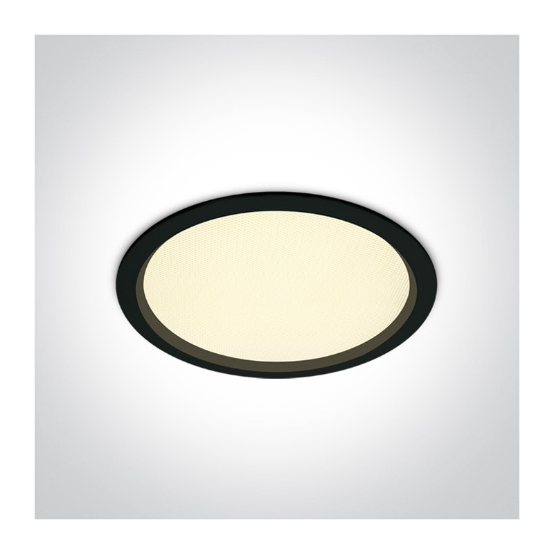 10130U/B/W czarny downlight SMD LED UGR19 IP44 3000K 30W zasilacz 750mA w zestawie