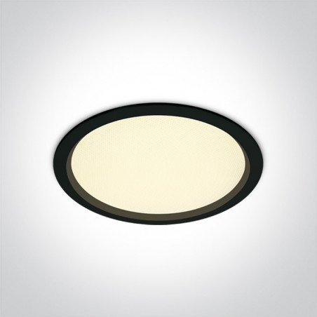 10130U/B/W czarny downlight SMD LED UGR19 IP44 3000K 30W zasilacz 750mA w zestawie