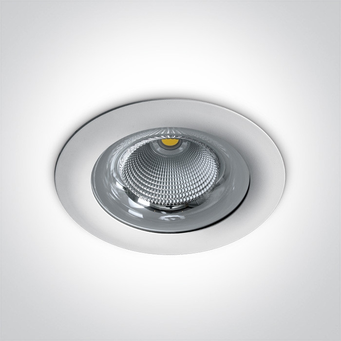10150G/W/C biały wpuszczany downlight LED IP65 4000K 50W zasilacz 1200mA w komplecie