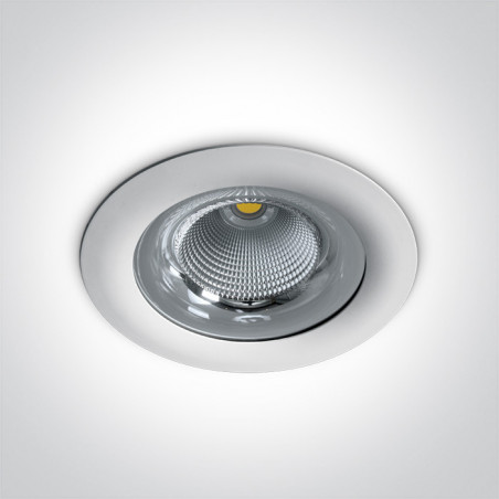 10150G/W/W biały wpuszczany downlight LED IP65 3000K 50W zasilacz 1200mA w komplecie
