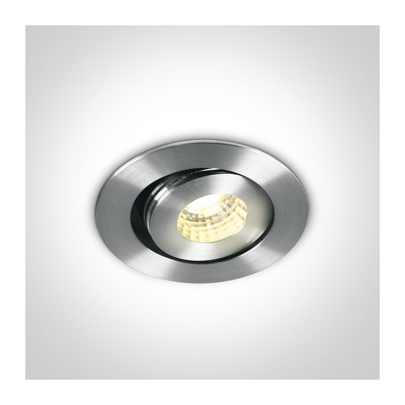 11103B/AL/W aluminiowy wpust COB LED 3000K 1W / 3W wymagany zasilacz 350mA / 700mA