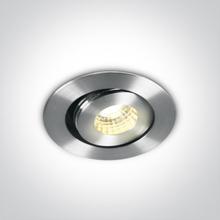 11103B/AL/W aluminiowy wpust COB LED 3000K 1W / 3W wymagany zasilacz 350mA / 700mA