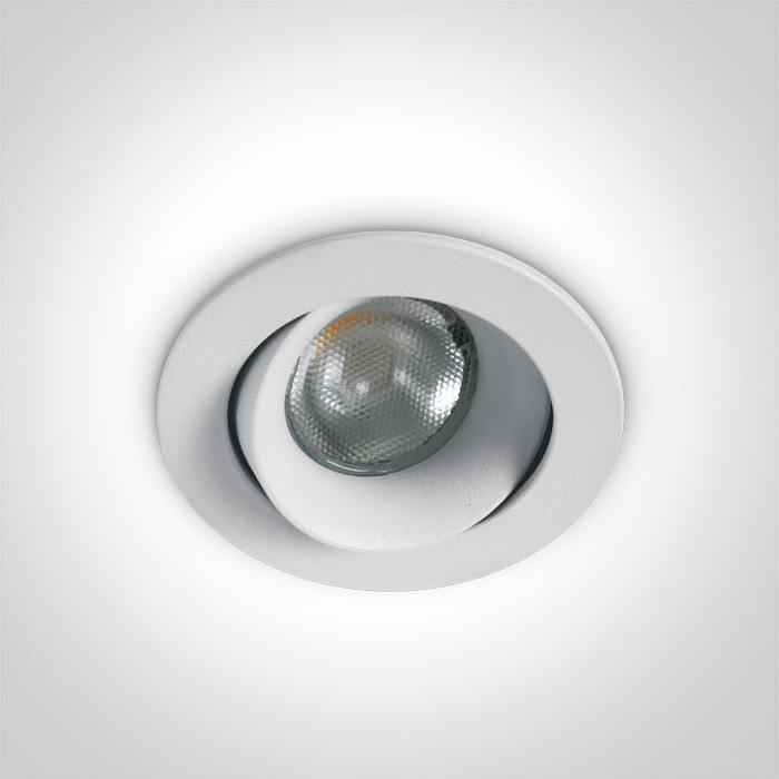 11103P/W/W biały wpust LED IP44 3000K 3W wymagany zasilacz 350mA