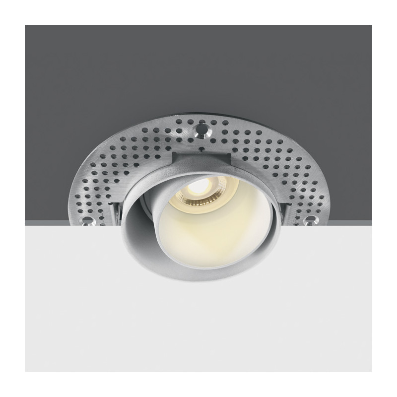 11105DTR/W biały wpust z oprawką GU10 MR16 puszka montażowa