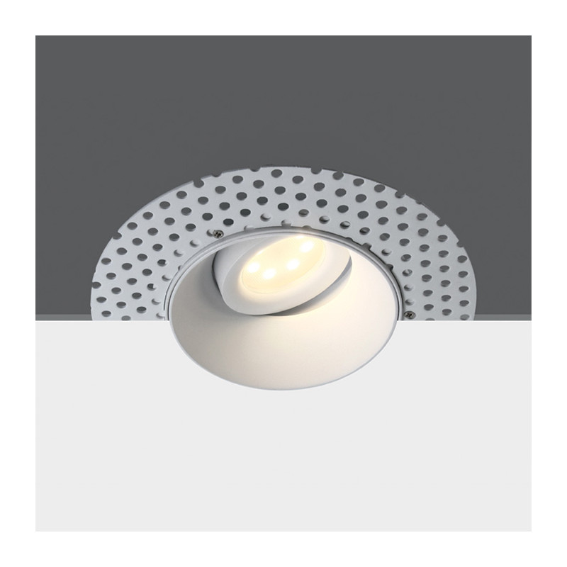 11105UTR/W biały wpust z oprawką GU10 MR16 puszka montażowa