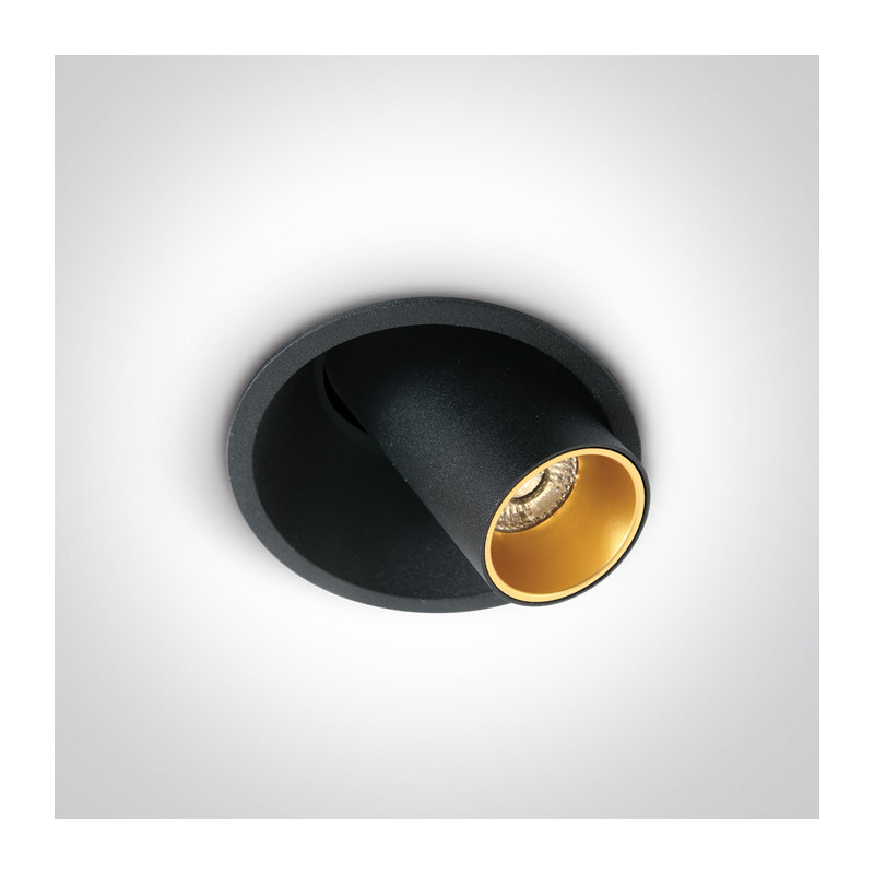 11107C/B/W czarny wpust COB LED 3000K 7W wymagany zasilacz o stałym napięciu 700mA