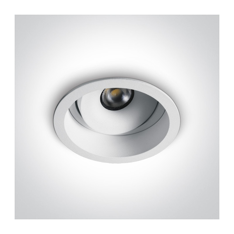 11107D/W/W biały wpust LED IP54 3000K 7W dark light wymagany zasilacz 700mA