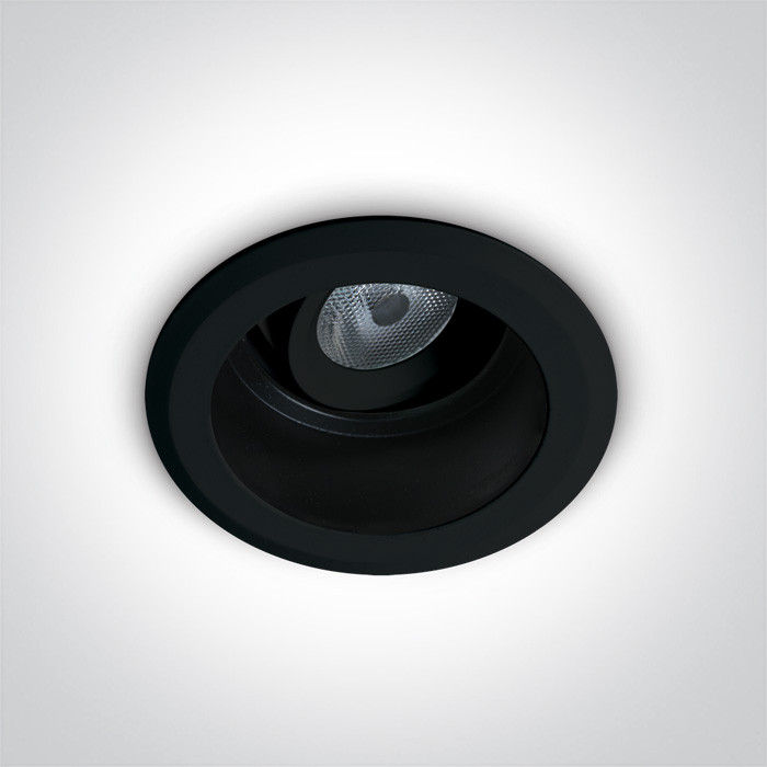 11107DL/B/W czarny wpust LED 3000K 7W dark light wymagany zasilacz 700mA