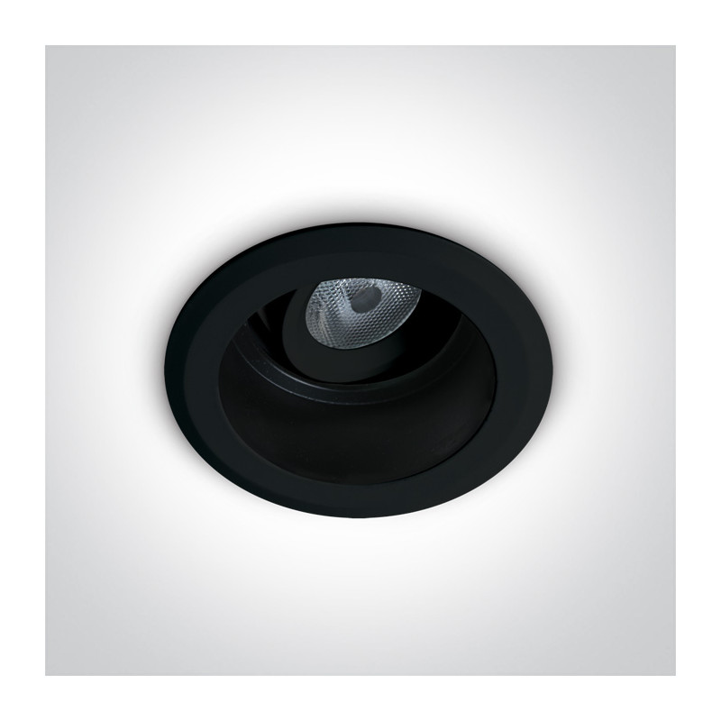 11107DL/B/W czarny wpust LED 3000K 7W dark light wymagany zasilacz 700mA