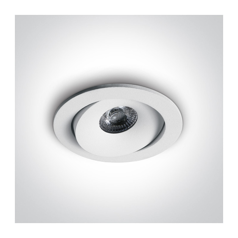 11107P/W/W biały wpust LED IP54 3000K 7W wymagany zasilacz 700mA