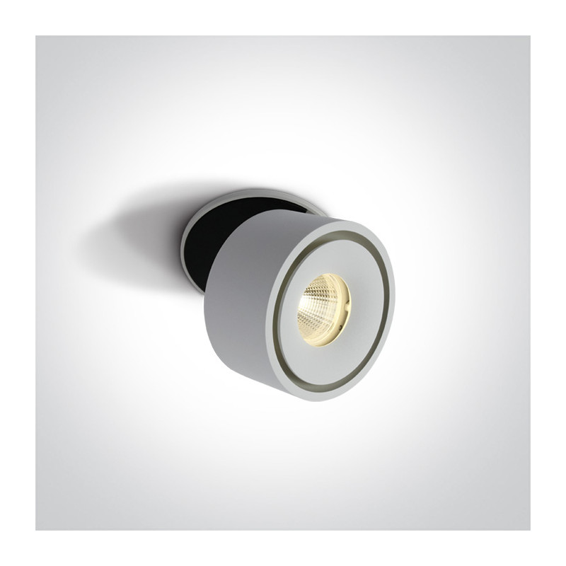 11108LA/W/W biały wpust COB LED 3000K 8W zasilacz 200mA w zestawie