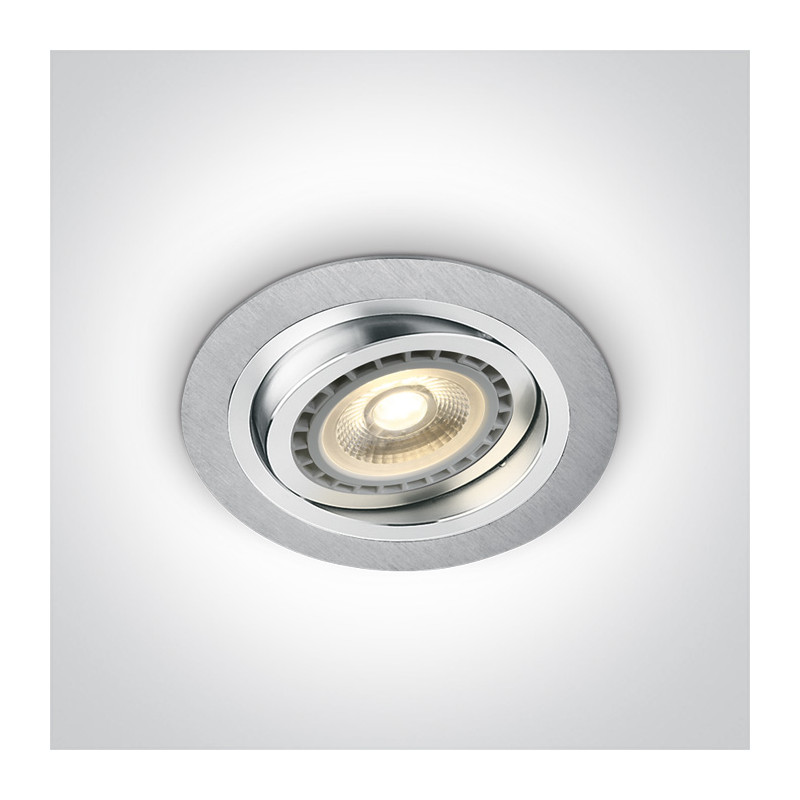 11110AB/AL aluminiowa wpuszczana oprawa typu downlight z oprawką G53 R111