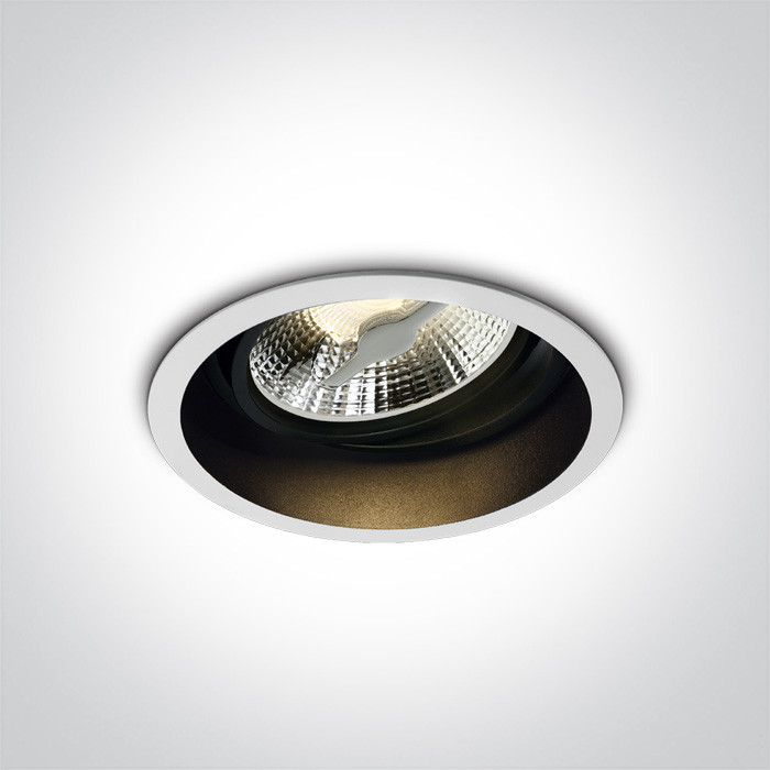 11110AD/B czarna wpuszczana oprawa typu downlight z oprawką GU10 R111 dark light