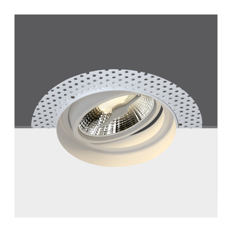 11110ATR/W biała wpuszczana oprawa typu downlight z oprawką GU10 R111 puszka montażowa