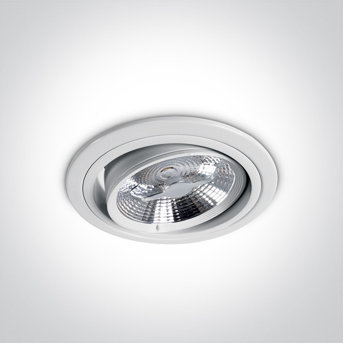 11110D/W biały wpuszczany downlight z oprawką GU10 R111 nadaje się do modułu LED
