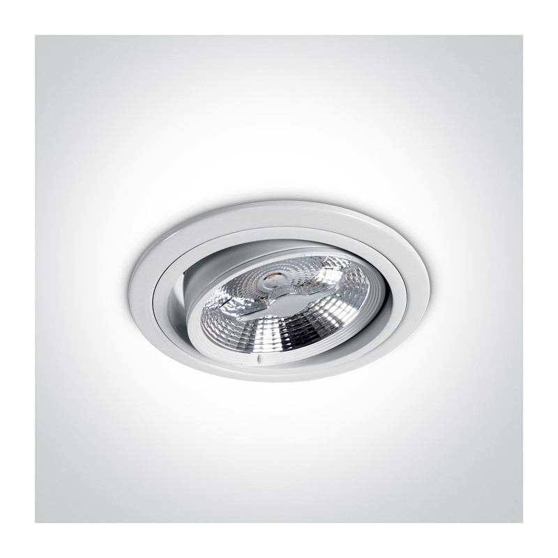 11110D/W biały wpuszczany downlight z oprawką GU10 R111 nadaje się do modułu LED